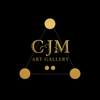 CJM Art Gallery Logo - Triangle with Gold Dots